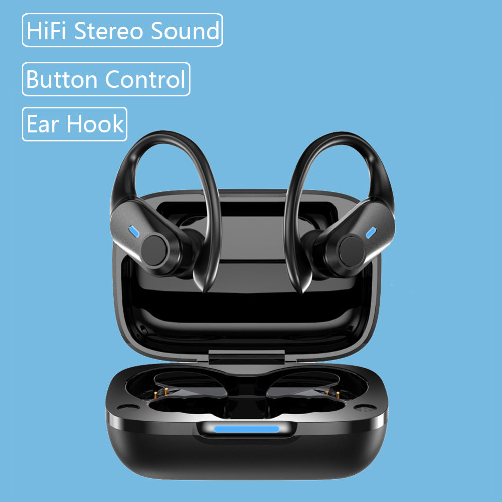 T59 TWS BT 5.1 Ear-hook Gaming Headset Low Latency Stereo Wireless Anti-sweat Sports Headphones for Playing Games Running Fitness T59 TWS BT 5.1 Ear-hook Gaming Headset Low Latency Stereo Wireless Anti-sweat Sports Headphones for Playing Games Running Fitness